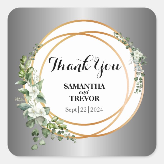 Golden Botanica: Monogrammed Stickers for Nature  (Front)