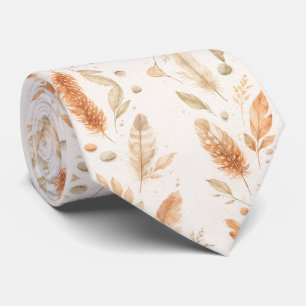 Golden Botanical Elegance Tie