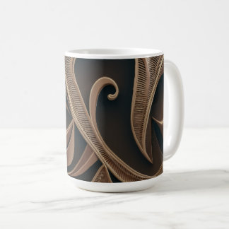 Golden Botanical Flow Elegant   Coffee Mug