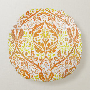 Golden Bough William Morris Vintage Art Nouveau Round Cushion