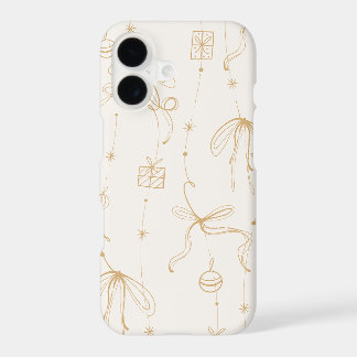 Golden Bow Holiday Phone Case