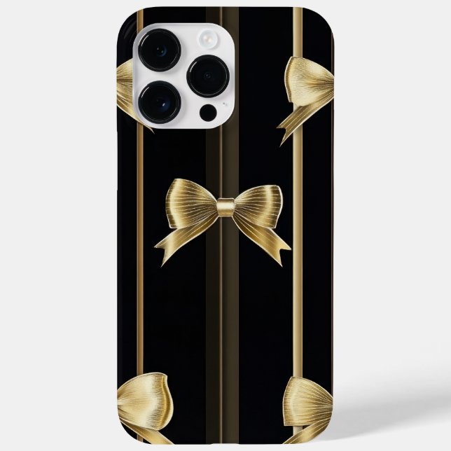 Golden Bow Luxe Phone Case (Back)