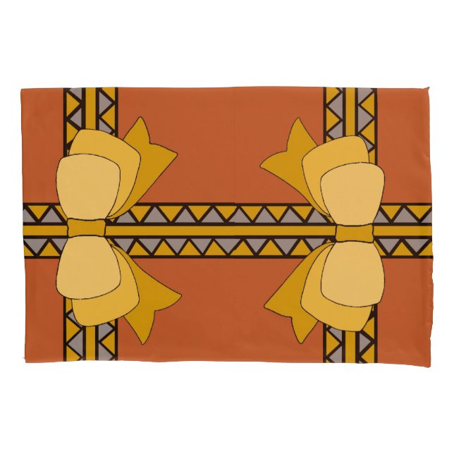 Golden Bow  Pillowcase (Front)