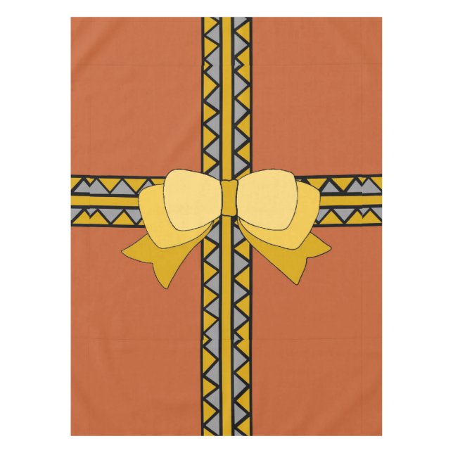 Golden Bow  Tablecloth (Front)