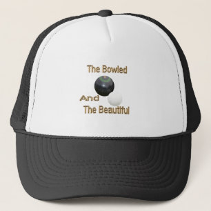 Golden Bowled Beautiful Lawn Bowls Design, Trucker Hat