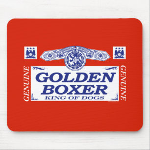 Golden Boxer Mouse Mat