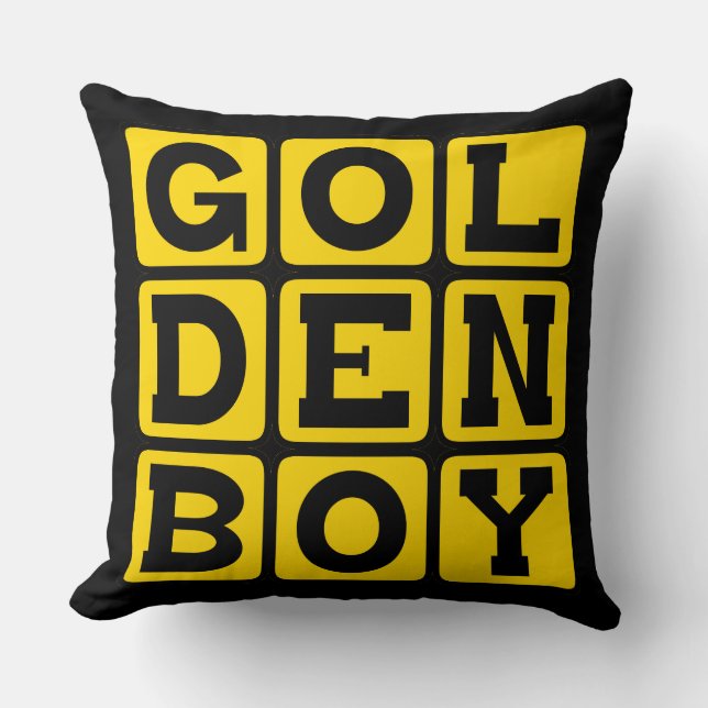 Golden Boy Cushion (Front)