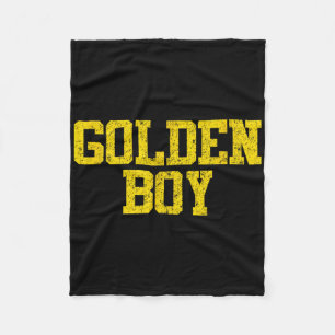 Golden Boy Good Luck Charm Bysketbyll Fortune Fleece Blanket