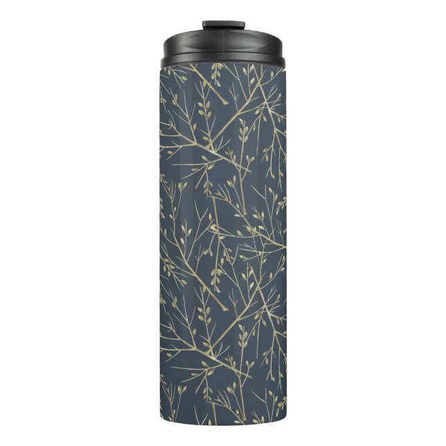 Golden branches thermal tumbler (Front)