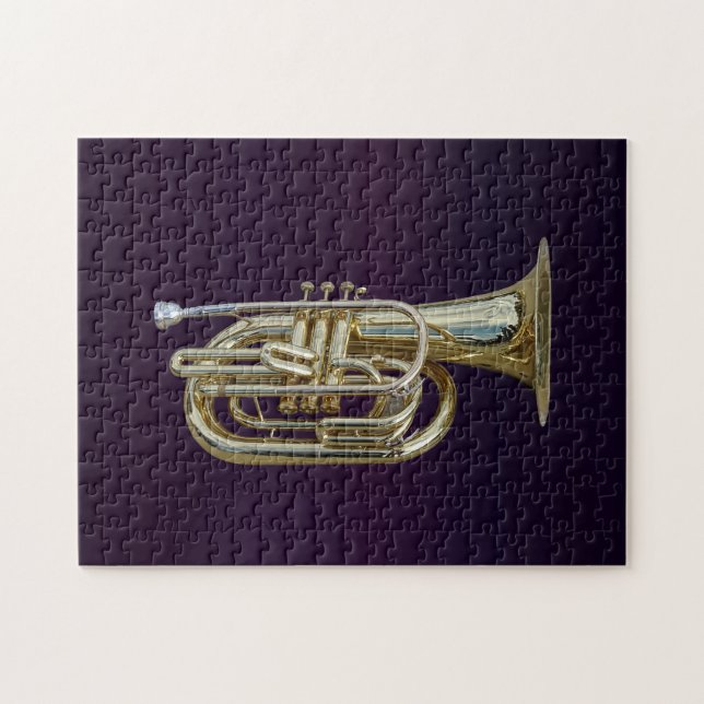 Golden Brass Euphonium Jigsaw Puzzle (Horizontal)