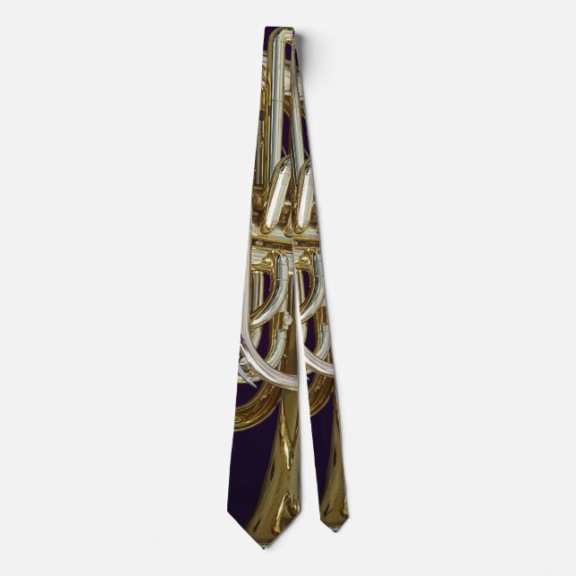 Golden Brass Euphonium Tie (Front)