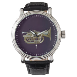 Golden Brass Euphonium Watch