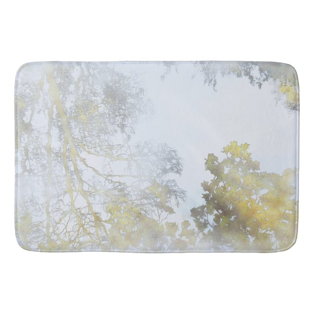 Golden Broadleaf Glow Bath Mat (Front)