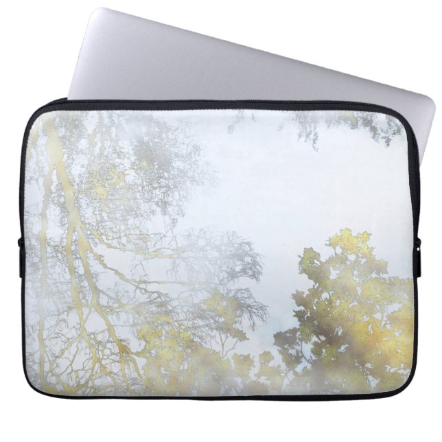Golden Broadleaf Glow Laptop Sleeve (Front)
