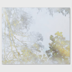 Golden Broadleaf Glow Wrapping Paper