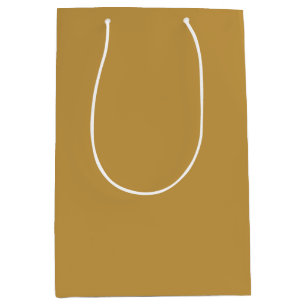 Golden-Bronze Solid Colour Medium Gift Bag