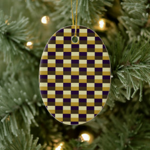 Golden Brown Color Combination Ceramic Tree Decoration