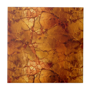 Golden Brown Cracked Textures Tile