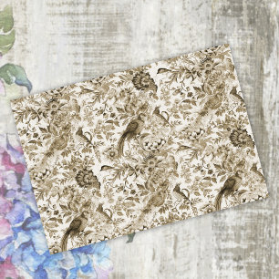 Golden Brown French Cottage Style Vintage  Tissue Paper