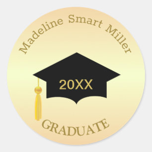 Golden Brown Shades Graduate Sticker