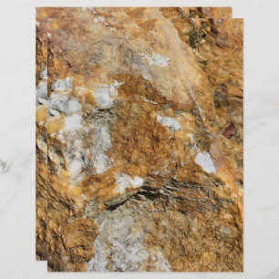 Golden Brown Stone Nature Scrapbook Paper
