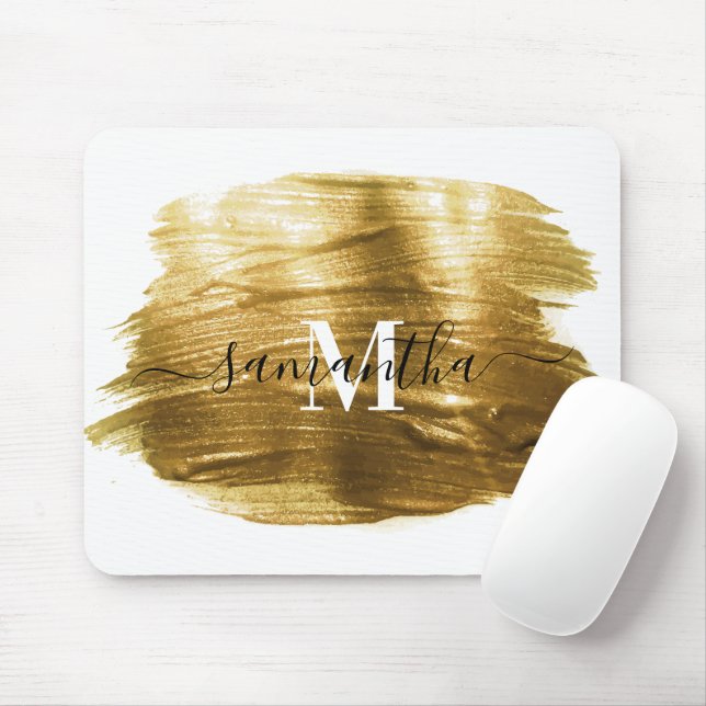Golden Brush Mouse Mat (With Mouse)
