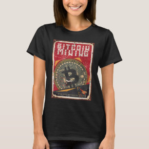 Golden BTC Bitcoin Crypto Mining Outfit Fashion Gr T-Shirt