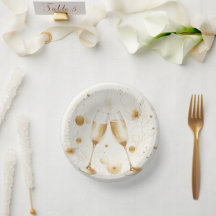 Golden Bubbles Paper Bowls