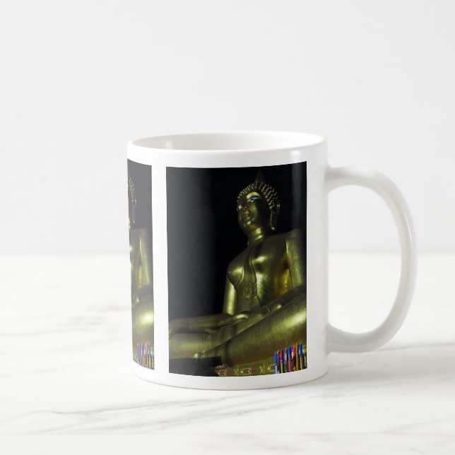 Golden Buddha at Night Coffee Mug (Right)