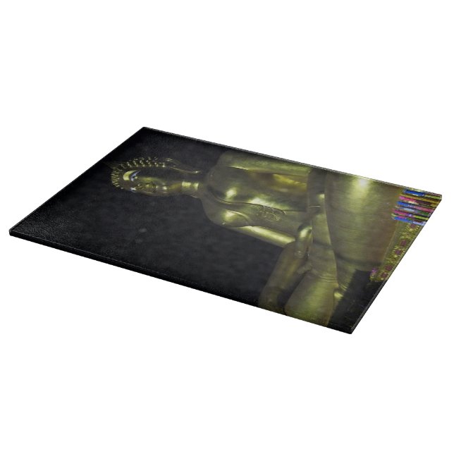 Golden Buddha at Night Cutting Board (Corner)