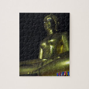 Golden Buddha at Night Jigsaw Puzzle