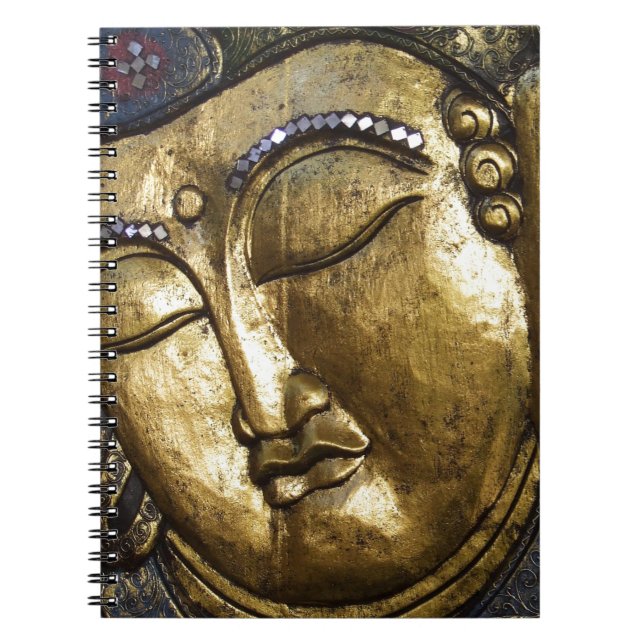Golden Buddha Blessing Inspirational Love Notebook (Front)