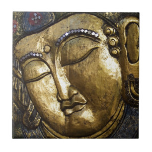 Golden Buddha Blessing Inspirational Love Tile