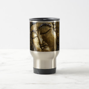 Golden Buddha Blessing Inspirational Love Travel Mug