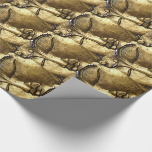 Golden Buddha Blessing Inspirational Love Wrapping Paper