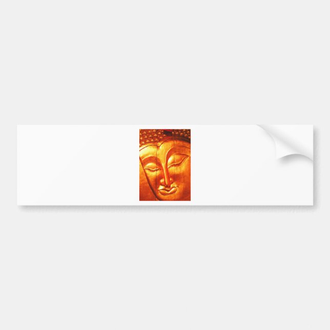 Golden Buddha Bumper Sticker (Front)
