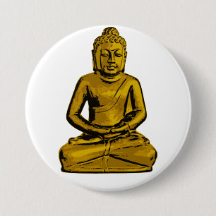 Golden Buddha Button