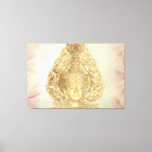 golden buddha canvas print
