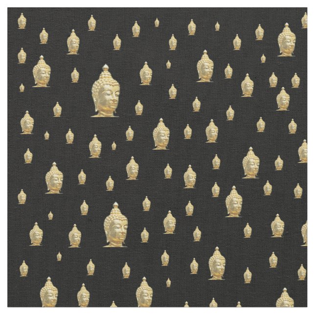 golden buddha fabric (Close Up)