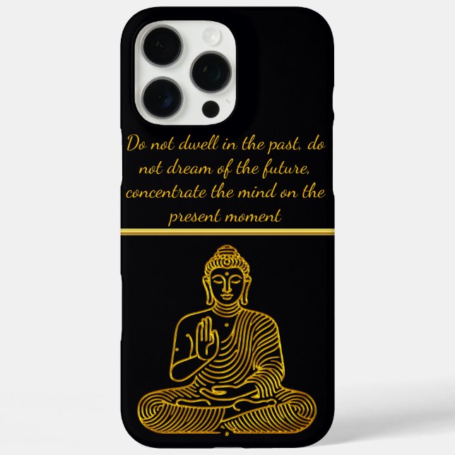 Golden Buddha in Calm Pose Case-Mate iPhone Case (Back)