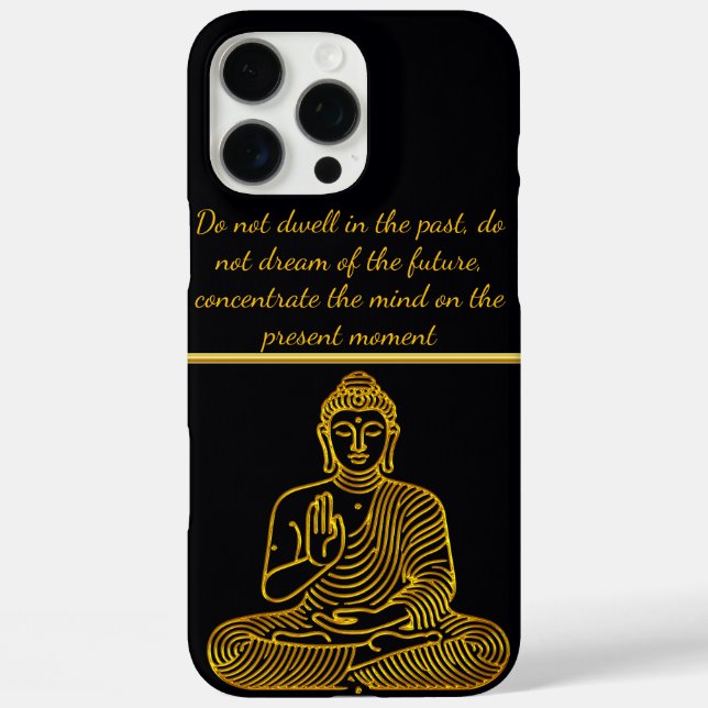 Golden Buddha in Calm Pose Case-Mate iPhone Case (Back)
