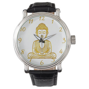 Golden Buddha in Peaceful Pose Watch