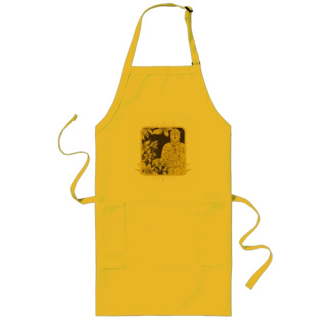 Golden Buddha Long Apron (Front)