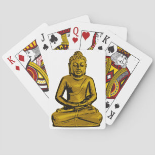 Golden Buddha Playing Cards
