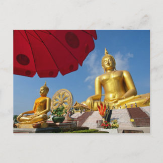 golden buddha postcard