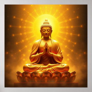 Golden Buddha Poster