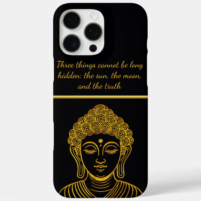 Golden Buddha Statue in Calm Setting Case-Mate iPhone Case (Back)