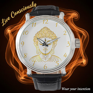 Golden Buddha Statue in Calm Setting Watch