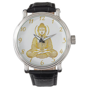 Golden Buddha Statue in Meditation Watch