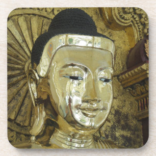 Golden Buddha Statue Inspirational Love Coaster